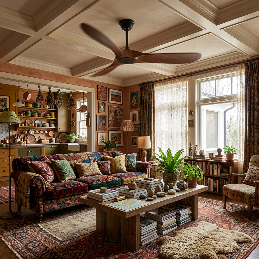 Wood Ceiling Fan with Remote Control