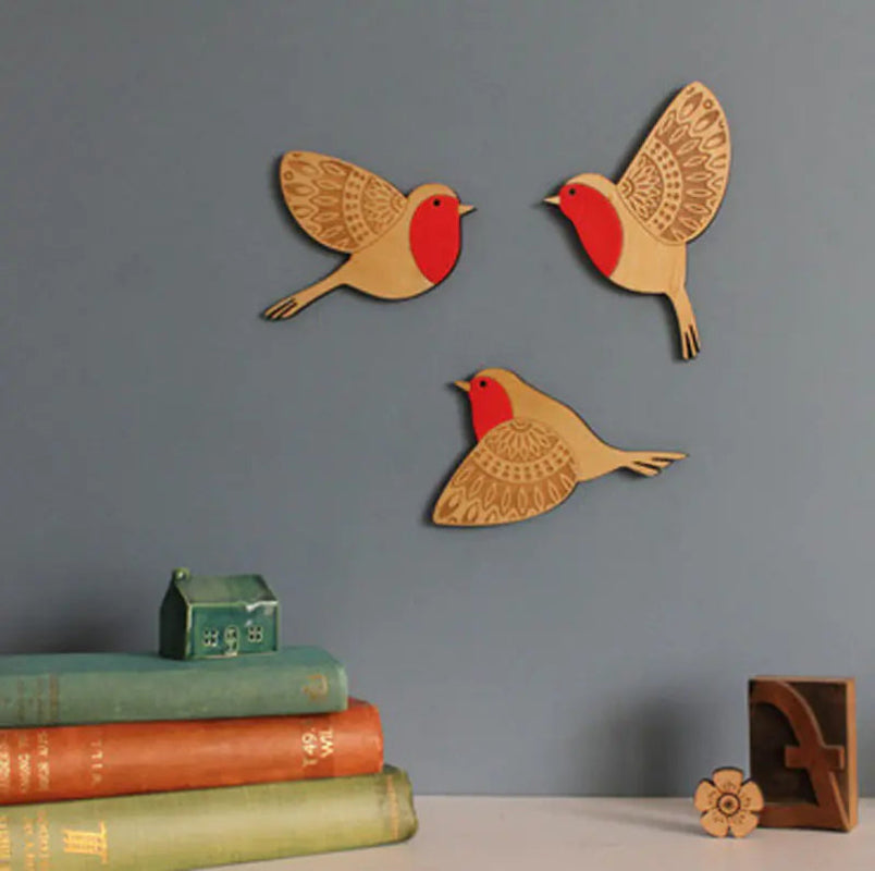 Wooden Flying Bird Wall Decor