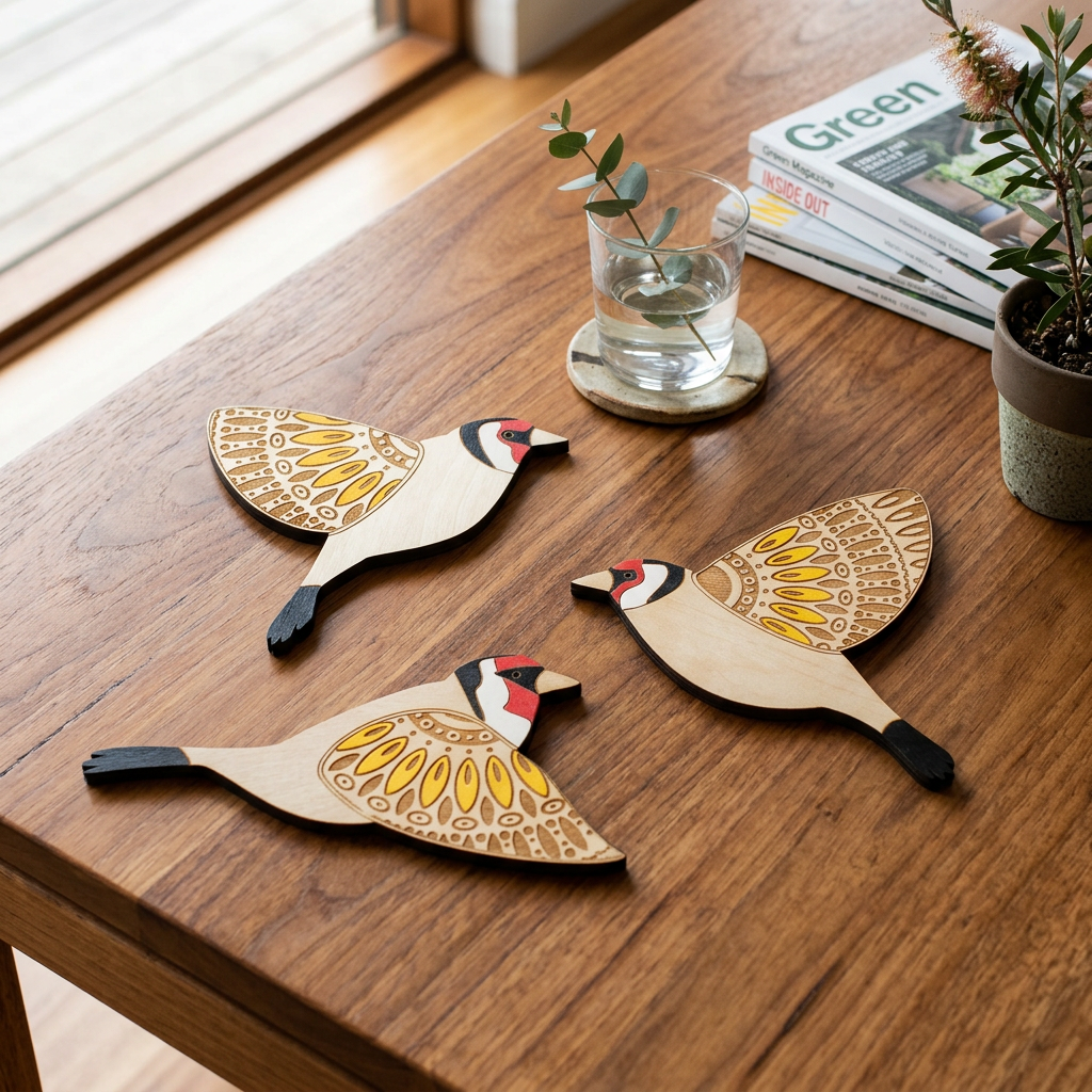 Wooden Flying Bird Wall Decor