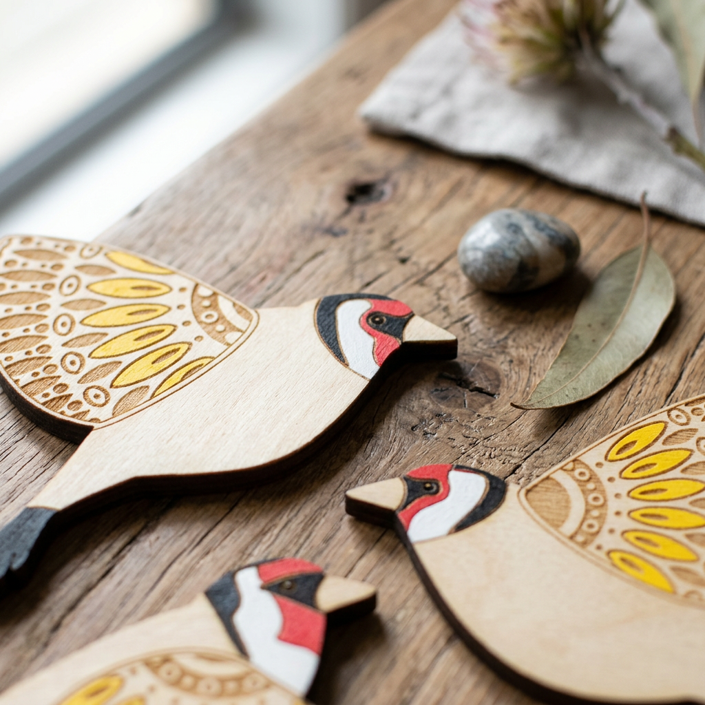 Wooden Flying Bird Wall Decor