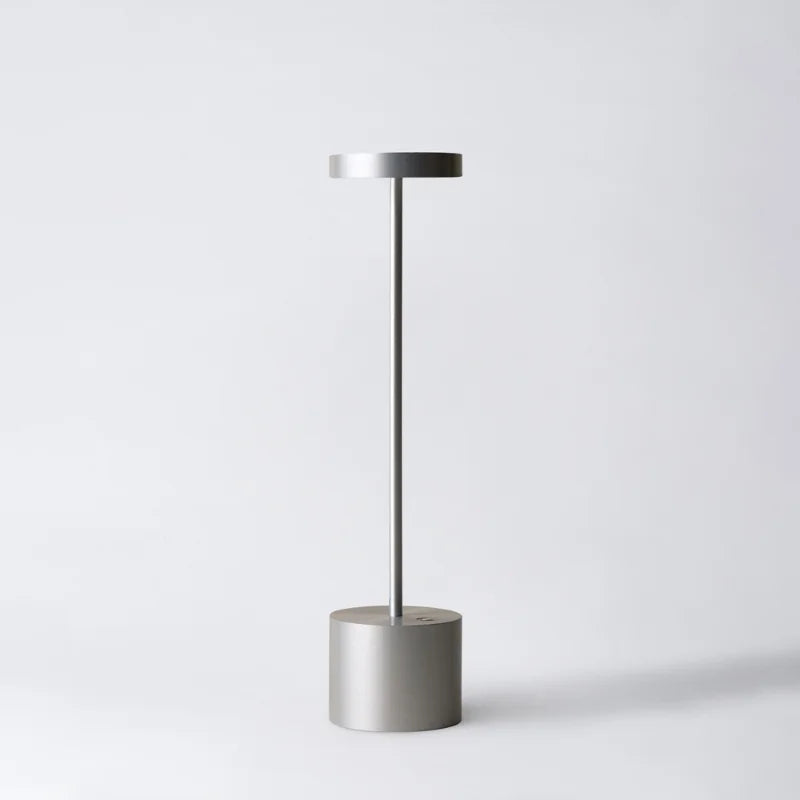 Cordless Table Lamp LED Aluminium Slim Stem Rechargeable Dimmable IP54 Restaurant Dining Bedside