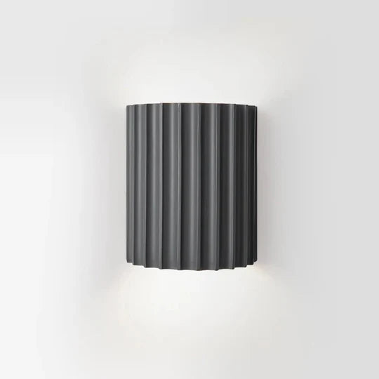 Wall Sconce Fluted Resin G9 Half Cylinder Modern Hallway Stairway Bedroom
