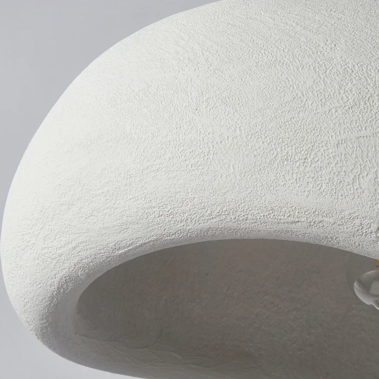 Pendant Light Wabi Sabi Fibreglass Dome Minimalist Dining Room Bedroom Cafe