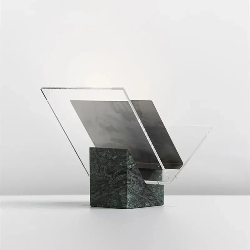 Marble and Acrylic File Holder Desk Magazine Organiser