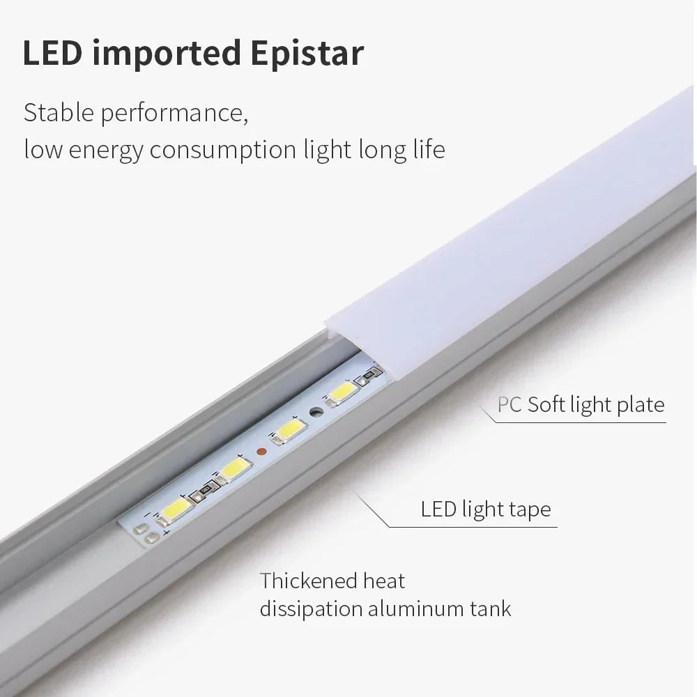 Wood Linear LED Pendant Light for Dining Tables and Islands