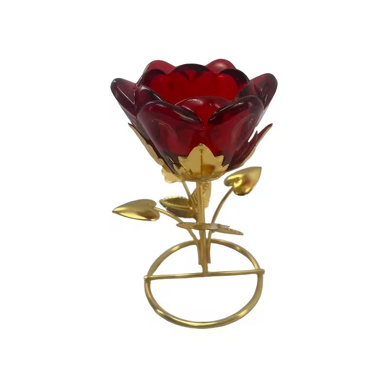 Floral Stem Candle Holder