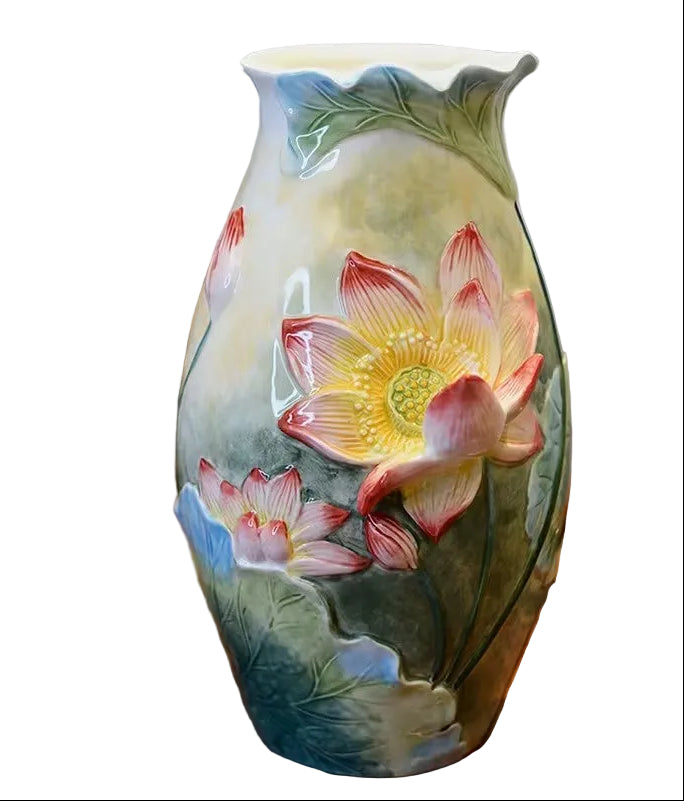 Floral Textured Vase