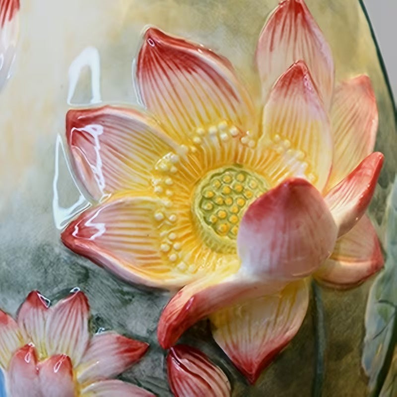 Floral Textured Vase