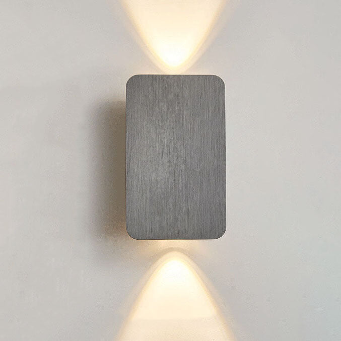 Wall Light LED Aluminium Rectangular Flat Panel 2 Light Nordic Hallway Bedroom Reading