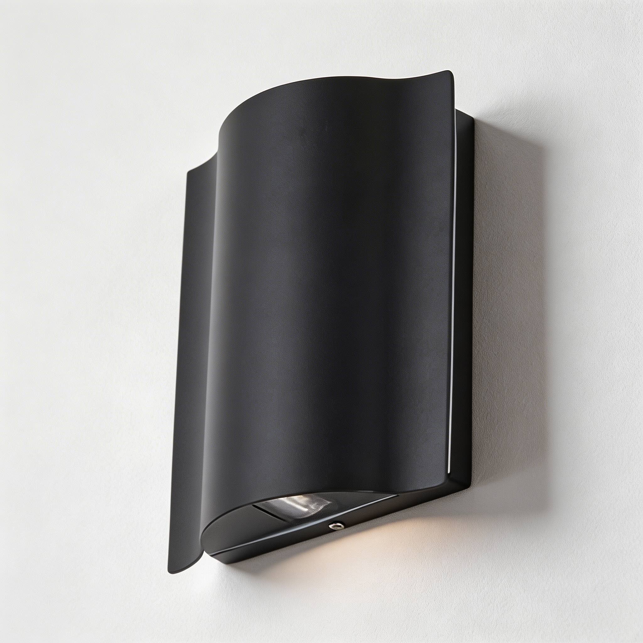 Outdoor Up and Down Wall Light in Black with IP65 LED