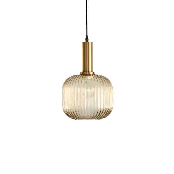 Pendant Light Coloured Glass Retro Brass Handle Kitchen Island Dining Cafe