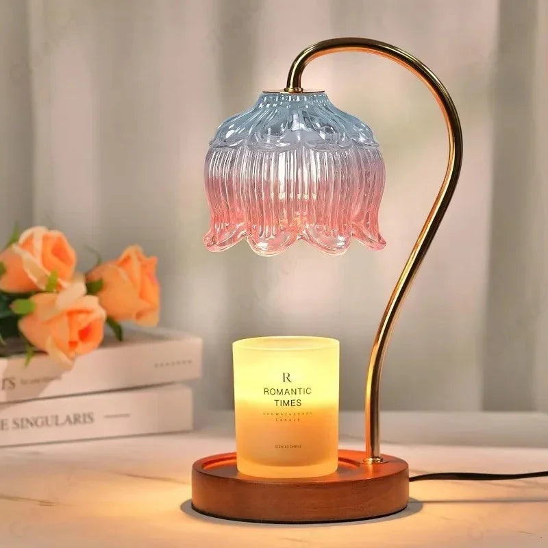 Wax Melting Lamp Dimmable Candle Warmer with Timer