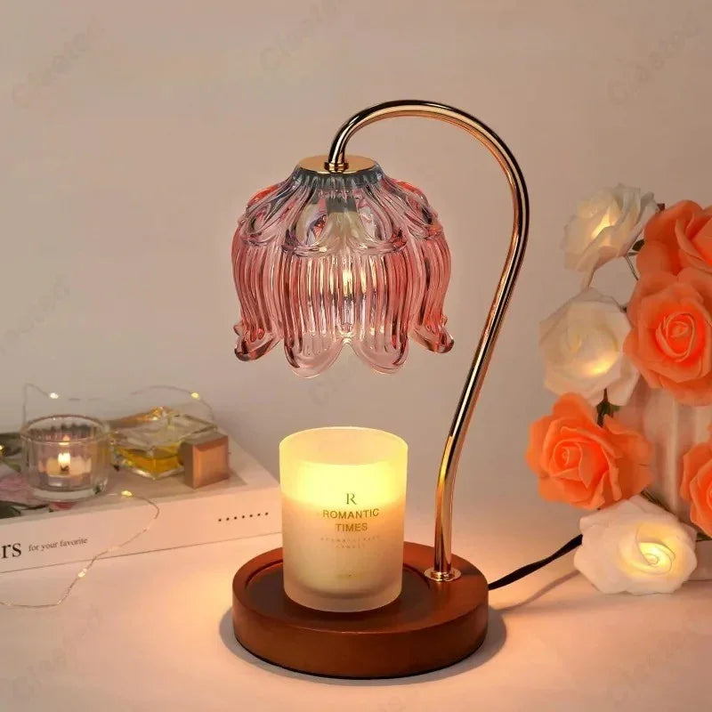 Wax Melting Lamp Dimmable Candle Warmer with Timer
