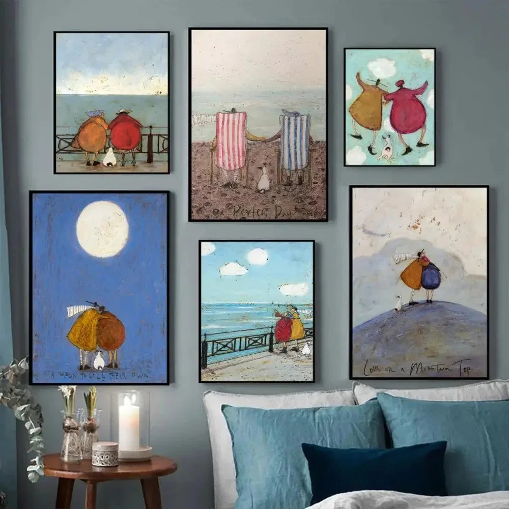 Nostalgic Landscape Art Print Unframed Wall Poster