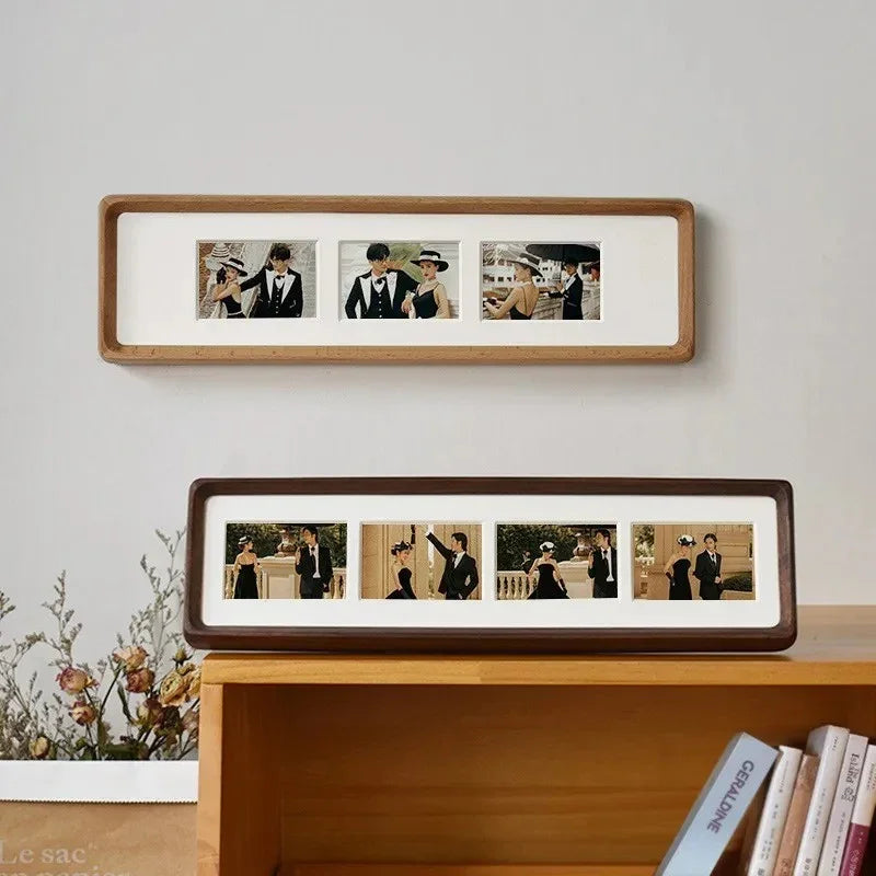 Solid Wood Multi Aperture Picture Frame for 3 or 4 Photos