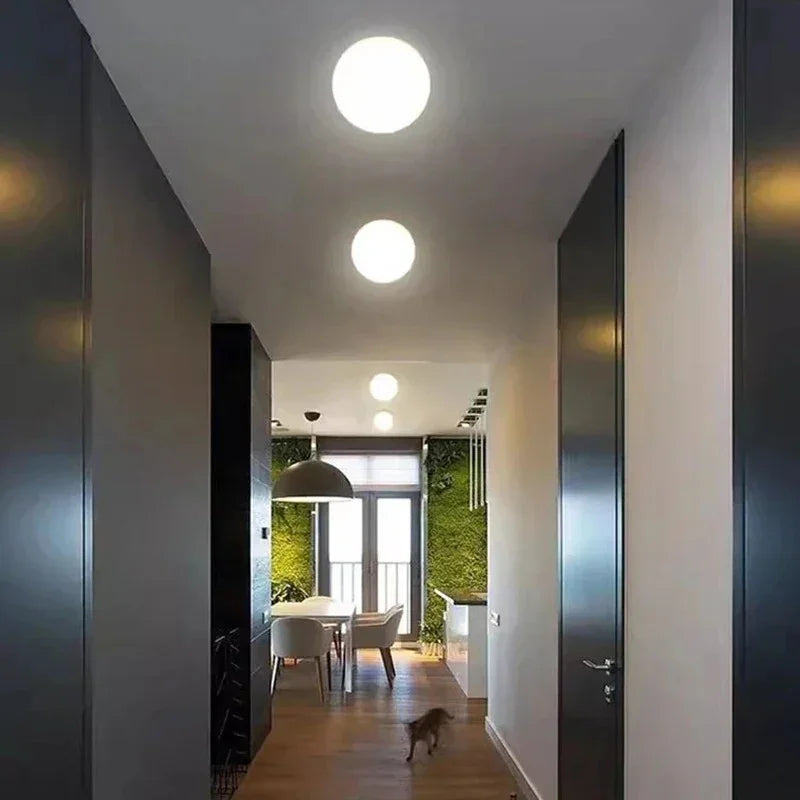 Glass Globe Ceiling Light G9 with Gold Base 12 cm