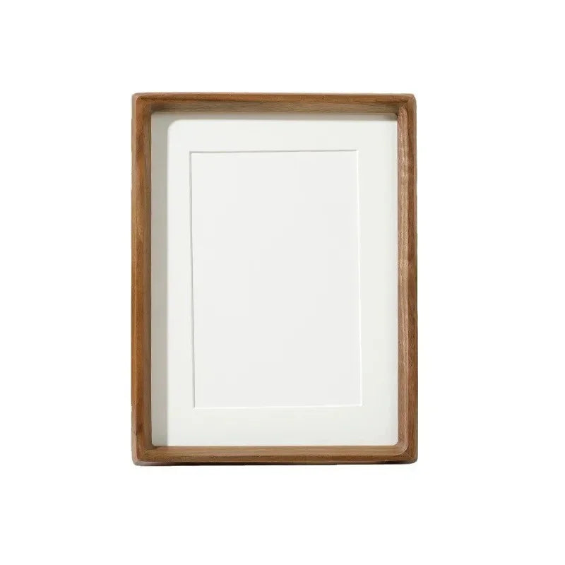 Solid Wood Photo Frame Rounded Corners with Bamboo Back
