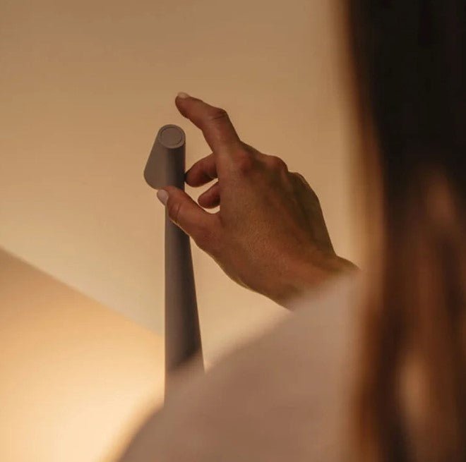 Cordless Table Lamp Rechargeable LED Aluminium Touch Dimmable Nordic Dining Bedside