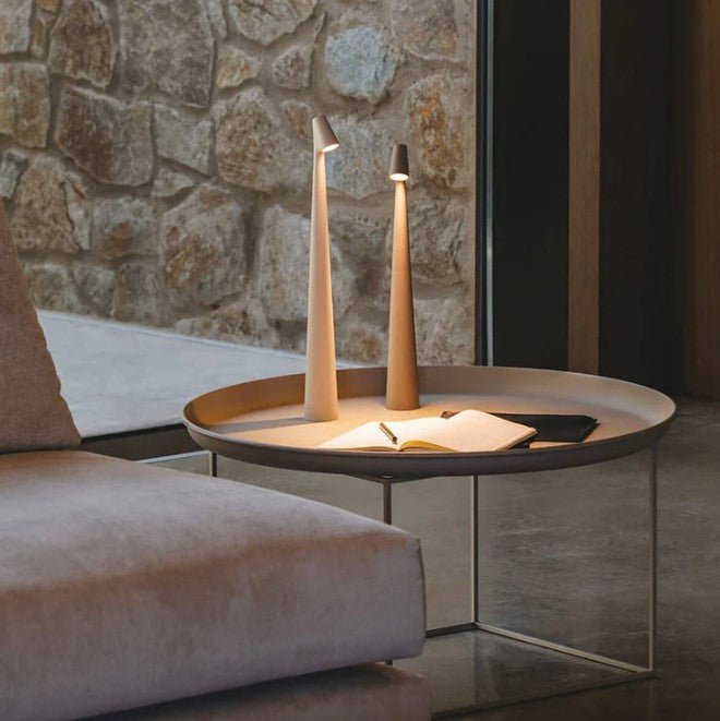 Cordless Table Lamp Rechargeable LED Aluminium Touch Dimmable Nordic Dining Bedside