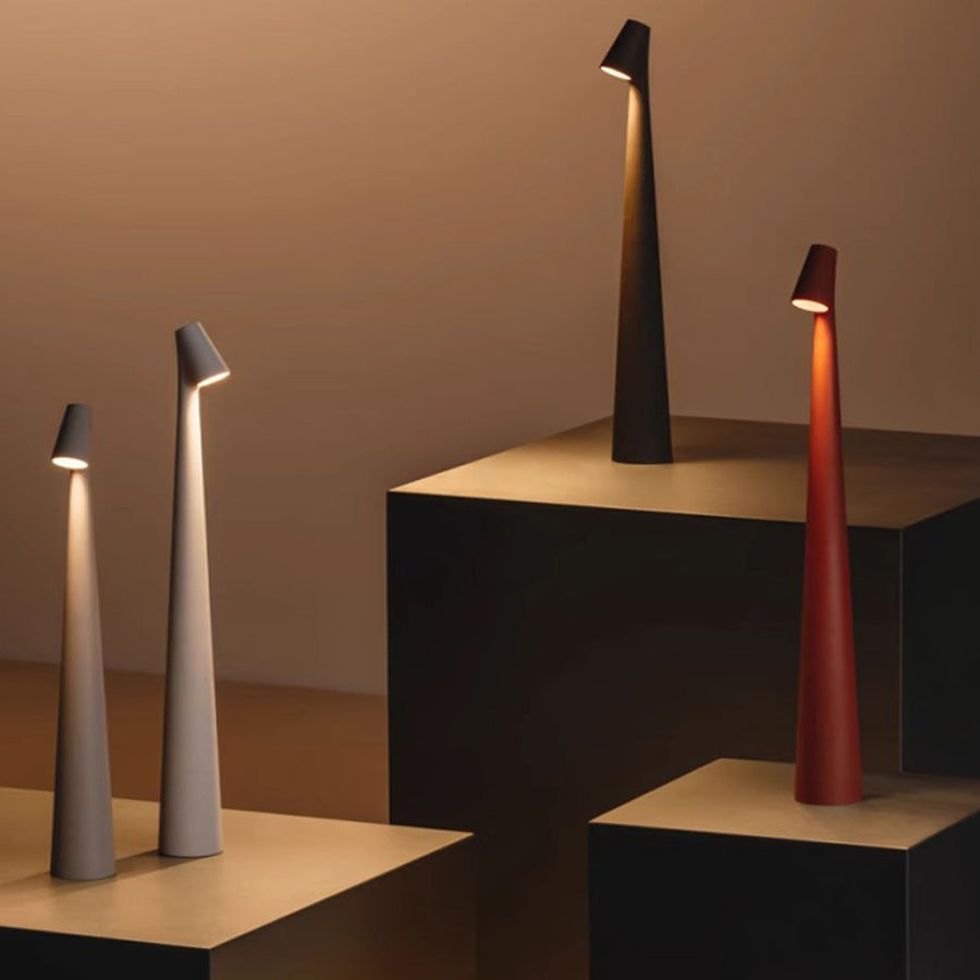 Cordless Table Lamp Rechargeable LED Aluminium Touch Dimmable Nordic Dining Bedside