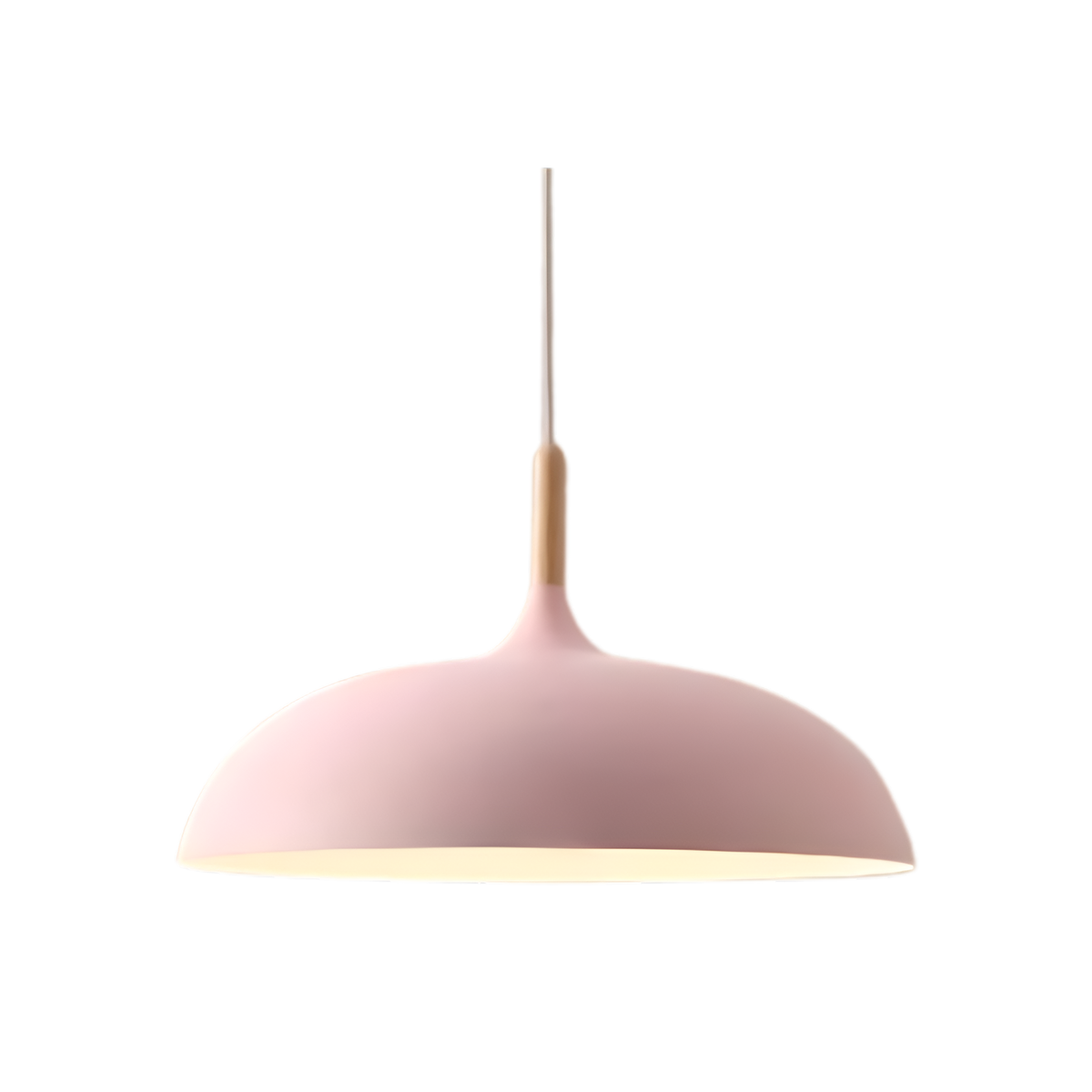 Pendant Light Solid Wood Iron Drum Shade Nordic Kitchen Island Dining Room