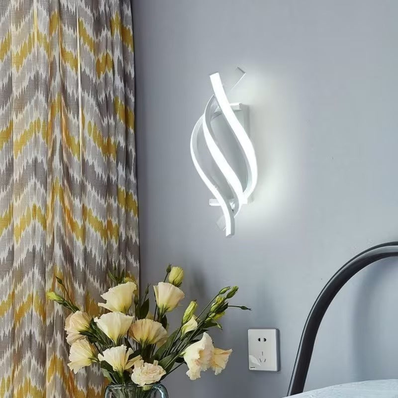 Spiral Band Wall Light Fixture