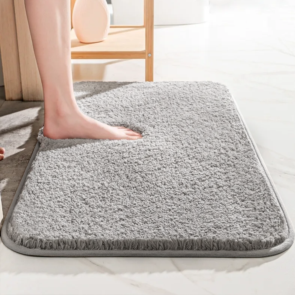 Bath Mat Plush Thick Absorbent Non Slip Bathroom Shower Bedside Floor