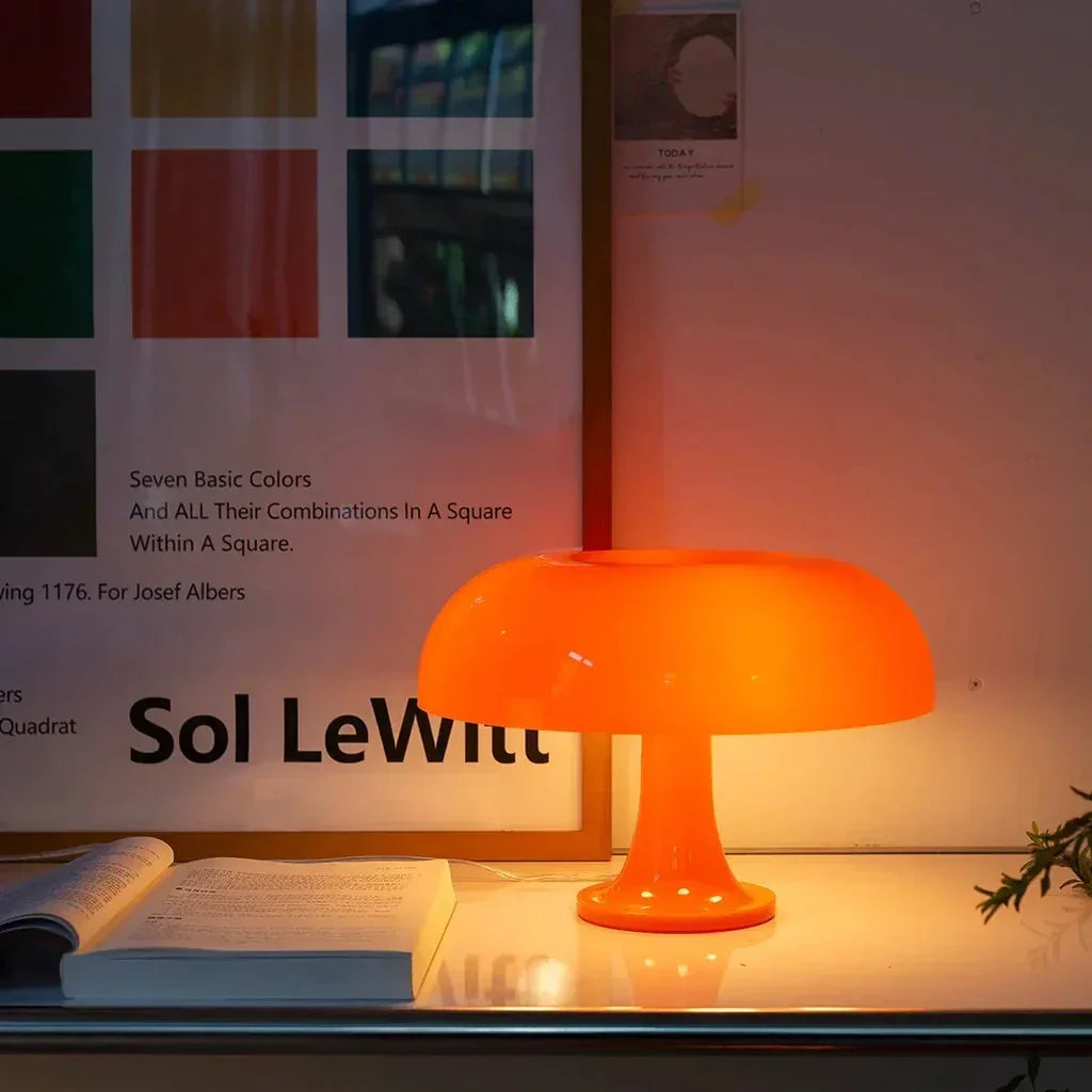 Mushroom Table Lamp E14 Retro Bedside and Desk Light