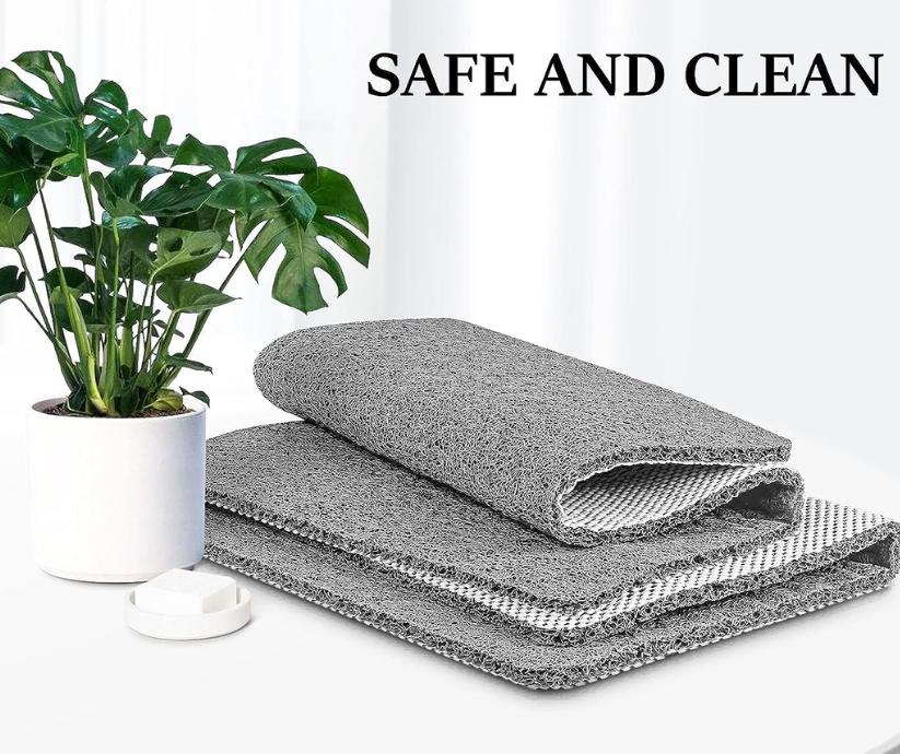 Shower Mat Non Slip Loofah Texture Quick Dry Bathroom Bath Tub Shower Floor