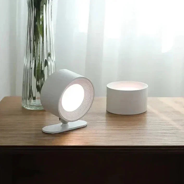 Wireless Wall Sconce Rechargeable LED Magnetic 360 Rotating Dimmable Reading Light