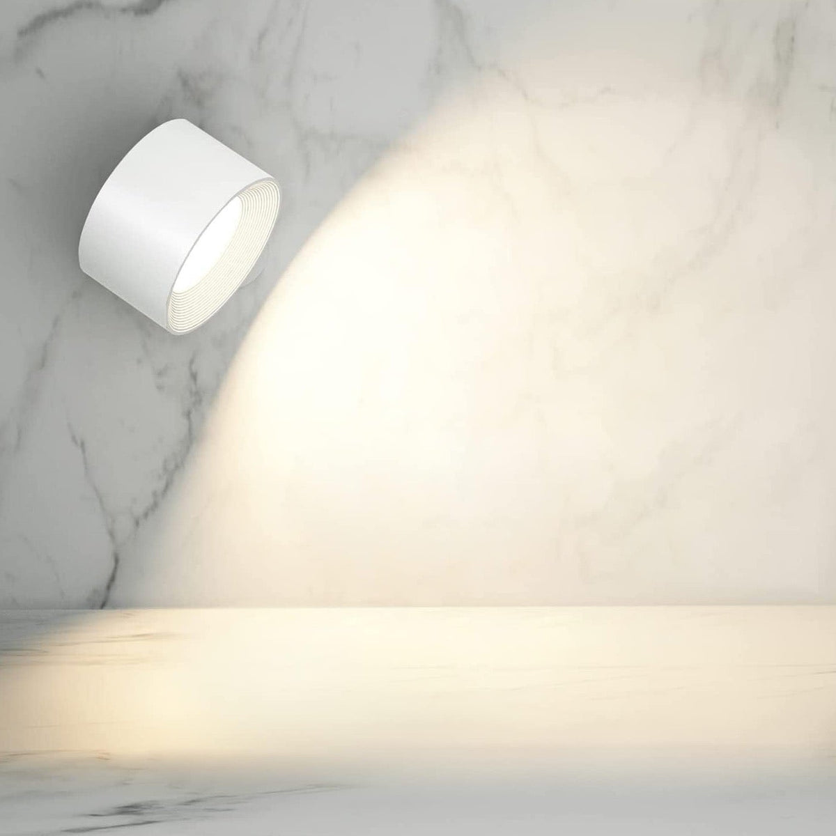 Wireless Wall Sconce Rechargeable LED Magnetic 360 Rotating Dimmable Reading Light